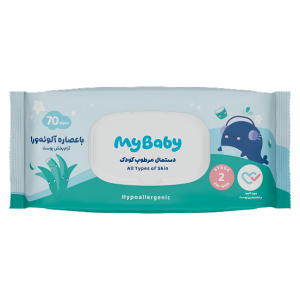 دستمال مرطوب کودک آلوئه ورا مای بیبی